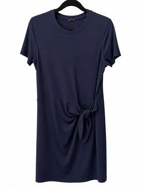 *NWOT* Kit and Ace Navy Side Tie Dress | Size Medium | Washed, Never Worn